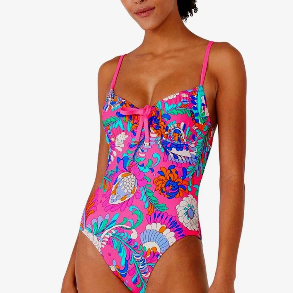 Kate Spade Women's Sea Garden One Piece Swimsuit Swimsuit